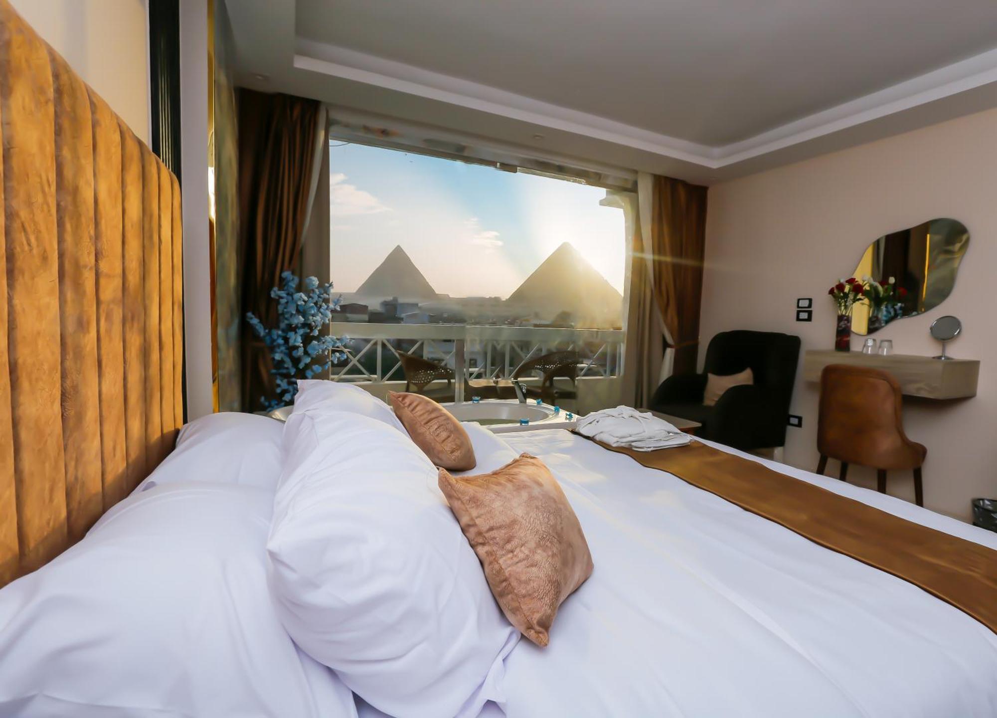 Horizon Pyramid View Inn Kafret el-Gabal Zewnętrze zdjęcie