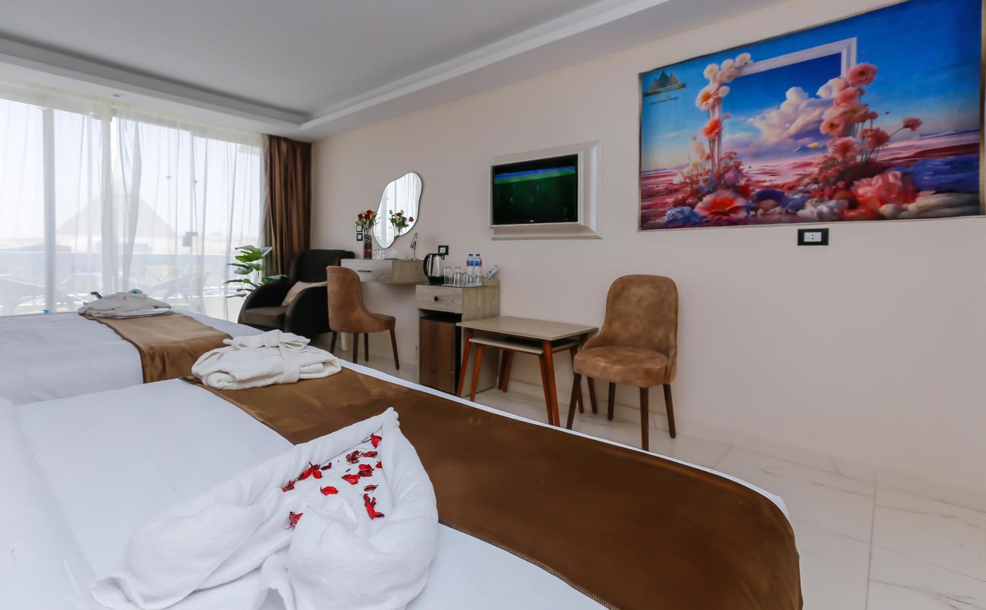 Horizon Pyramid View Inn Kafret el-Gabal Zewnętrze zdjęcie